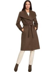 Heine Płaszcz zimowy w kolorze brązowym rozmiar: 40. Brązowe płaszcze damskie Heine, na zimę, bez wzorów, z puchu, bez kaptura. Za 159.96 zł.