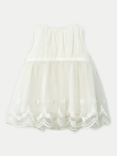 NAME IT Sukienka elegancka Demille 13240057 Écru Regular Fit. Sukienki dziewczęce Name it, bez wzorów, z syntetyku, bez ramiączek. Za 69.99 zł.