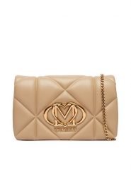 LOVE MOSCHINO Torebka JC4043PP0OLC0209 Beżowy. Brązowe torebki wieczorowe damskie Love Moschino, bez wzorów, ze skóry, bez dodatków. Za 789.99 zł.