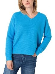 Timezone Sweter w kolorze niebieskim rozmiar: M. Niebieskie swetry klasyczne damskie Timezone, m, bez kołnierzyka. Za 139.20 zł.