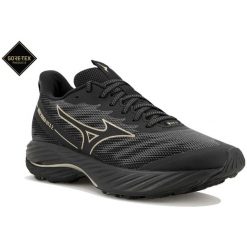 Buty do biegania damskie Mizuno Wave Rider GTX 2 iron gate/ge gold/black. Szare obuwie sportowe damskie Mizuno, bez zapięcia, do biegania, mizuno wave. Za 499.99 zł.