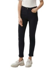 S.Oliver Dżinsy - Skinny fit - w kolorze granatowym rozmiar: 36. Niebieskie jeansy damskie S.Oliver, z podwyższonym stanem. Za 161.73 zł.