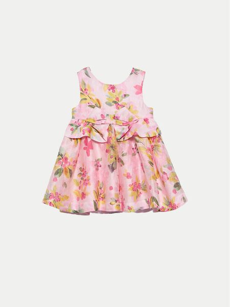 Abel & Lula Sukienka elegancka 5018 Kolorowy Regular Fit. Sukienki dziewczęce Abel & Lula, bez wzorów, ze lnu, bez ramiączek. Za 239.99 zł.