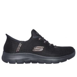 Sneakersy damskie Skechers Summits-Classy Night. Czarne obuwie sportowe damskie Skechers, z tkaniny, bez zapięcia, trekkingowe, Skechers Sport. Za 490.00 zł.