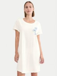 Triumph Koszula nocna 10221117 Kremowy Relaxed Fit. Białe koszule nocne i halki Triumph, bez wzorów, z bawełny, bez ramiączek. Za 89.99 zł.