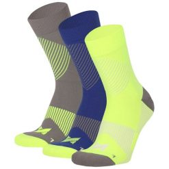 Skarpety kompresyjne unisex Xtreme, 3-pak, Multi. Żółte skarpetki damskie XTREME SOCKSWEAR, bez wzorów, z elastanu. Za 130.16 zł.