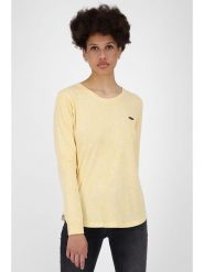 Alife and kickin Koszulka "LeaAK B" w kolorze żółtym rozmiar: L. Żółte koszulki damskie Alife and Kickin, l, bez wzorów, bez kołnierzyka, bez ramiączek. Za 91.95 zł.