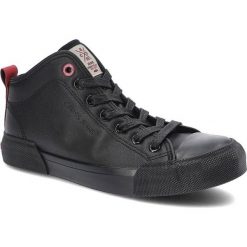 Czarne Trampki Cross Jeans Damskie Wygodne Obuwie. Czarne trampki damskie Cross Jeans, bez wzorów, z jeansu, bez zapięcia. Za 99.00 zł.