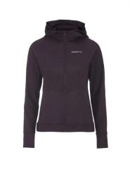 Craft ADV Essence Jersey Hood Jacket 2 W – damska bluza z kapturem – Dk Plum. Fioletowe bluzy damskie Craft, xs, bez wzorów, z elastanu, z kapturem. Za 230.50 zł.