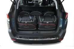Torby Do Bagażnika Peugeot 5008 2017-2024 5Szt Kjust. Czarne torby podróżne KJUST, bez wzorów, z kauczuku. Za 1,508.00 zł.
