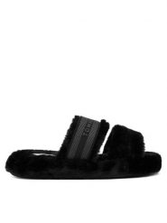 Tommy Hilfiger Kapcie Hilfiger Fur Slipper FW0FW08854 Czarny. Czarne kapcie damskie Tommy Hilfiger, z materiału. Za 199.99 zł.