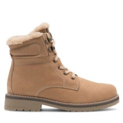 Trapery Lasocki. Brązowe trapery damskie Lasocki, bez zapięcia. Za 269.99 zł.