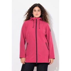 Damskie Długa kurtka softshell HYPRAR hydrofobowa trapezowy krój. Czerwone kurtki damskie Ulla Popken, plus size, bez wzorów, z elastanu, bez kaptura. Za 480.99 zł.