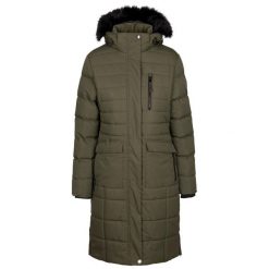 Kurtka Ocieplana Damska Sasha. Zielone kurtki damskie Trespass, l, bez wzorów, z materiału, z kapturem. Za 324.99 zł.