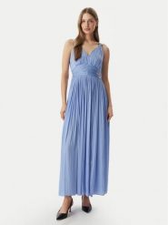 Morgan Sukienka wieczorowa 261-RLOUNA Niebieski Regular Fit. Niebieskie sukienki damskie Morgan, bez wzorów, z syntetyku, wizytowe, bez ramiączek. Za 449.99 zł.