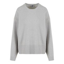 Damski sweter oversize Urban Classics soft. Szare swetry klasyczne damskie Urban Classics, na zimę, bez kołnierzyka. Za 206.00 zł.
