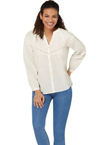 WITT WEIDEN Bluzka w kolorze kremowym rozmiar: 38. Brązowe bluzki damskie WITT WEIDEN, bez wzorów, z bawełny, bez kołnierzyka, bez ramiączek. Za 52.79 zł.