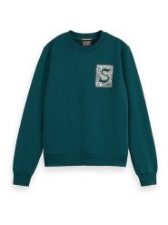 Scotch & Soda Bluza w kolorze morskim rozmiar: S. Niebieskie bluzy damskie Scotch & Soda, s, bez wzorów, z bawełny, bez kaptura. Za 171.68 zł.