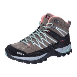 Buty turystyczne damskie wysokie CMP Rigel Mid WP. Brązowe obuwie trekkingowe damskie CMP, bez zapięcia. Za 340.99 zł.