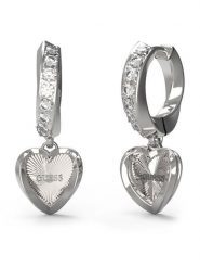 Guess Kolczyki JUBE04 615JW Srebrny. Szare kolczyki damskie Guess, metalowe. Za 219.99 zł.