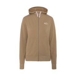Bluza damska z kapturem Kari Traa. Brązowe bluzy damskie Kari Traa, bez wzorów, z kapturem. Za 384.50 zł.