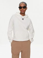 Hugo Bluza Delfinia 50522423 Écru Regular Fit. Bluzy damskie Hugo, xl, bez wzorów, z bawełny, bez kaptura. Za 329.99 zł.
