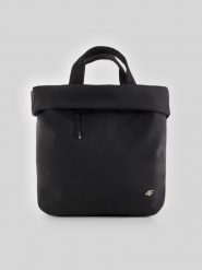 4F Torba na ramię (20 L) - czarna Uniwersalny. Czarne shopper bag 4F, bez wzorów, z materiału, na ramię, bez dodatków. Za 129.99 zł.