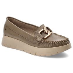 Brązowe Mokasyny Armodo Eleganckie Obuwie Damskie. Brązowe mokasyny damskie Armodo, na wiosnę, bez obcasa. Za 279.00 zł.