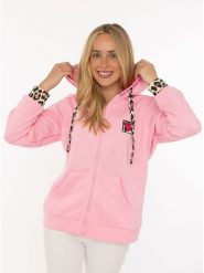 Zwillingsherz Bluza "Wild Heart" w kolorze różowym rozmiar: L/XL. Różowe bluzy damskie Zwillingsherz, l, bez wzorów, bez kaptura. Za 196.70 zł.