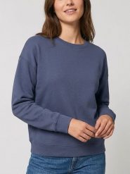 MOSS COPENHAGEN Bluza "Ima Q" w kolorze niebieskim rozmiar: XS/S. Niebieskie bluzy damskie Moss Copenhagen, s, bez wzorów, bez kaptura. Za 139.95 zł.