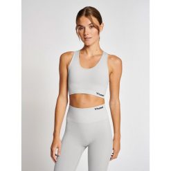 Hmlmt Rest Seamless Rib Sport Top. Szare biustonosze sportowe damskie Hummel, bez wzorów. Za 80.00 zł.