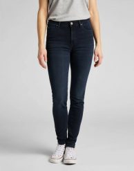 SPODNIE DAMSKIE LEE SKINNY HIGH WAIST SCARLETT HIGH WORN EBONY L626PHQS 112114304. Rurki damskie Lee, bez wzorów, z jeansu, z podwyższonym stanem. Za 209.99 zł.