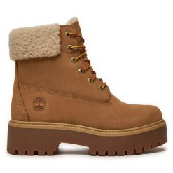 Trapery Timberland. Brązowe trapery damskie Timberland, bez zapięcia. Za 889.99 zł.