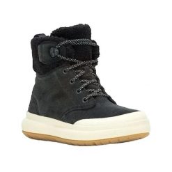 Buty trekkingowe Merrell Marquette Thermo Lace WP Czarny. Czarne obuwie trekkingowe damskie Merrell, z materiału, bez zapięcia. Za 429.00 zł.