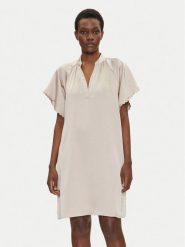 Bruuns Bazaar Sukienka codzienna Beckia Wendis BBW4490 Beżowy Loose Fit. Brązowe sukienki damskie Bruuns Bazaar, bez wzorów, z syntetyku, bez ramiączek. Za 439.99 zł.