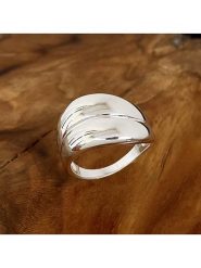 Eclat d'Argent Srebrny pierścionek rozmiar: 58. Szare pierścionki damskie Eclat d'Argent, srebrne. Za 237.17 zł.