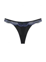 Triumph Stringi - Comfort Glam Kobiety Sztuczne włókno czarny jednolity, 38. Czarne stringi Triumph, bez wzorów, z koronki. Za 99.95 zł.