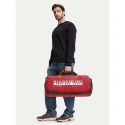 Torba weekendowa Napapijri. Czerwone torby podróżne Napapijri, bez wzorów. Za 579.99 zł.