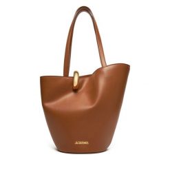 Torebka JACQUEMUS. Brązowe shopper bag JACQUEMUS, bez wzorów, bez dodatków. Za 4,029.00 zł.
