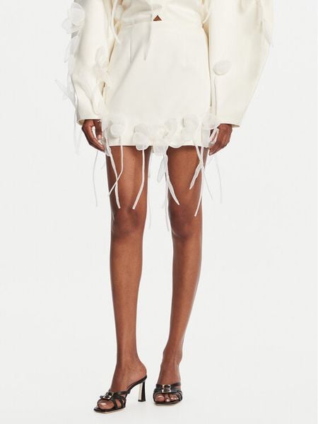 ROTATE Spódnica mini 3D Lily 113884857 Écru Regular Fit. Spódnice damskie ROTATE, bez wzorów, z syntetyku, mini. Za 689.99 zł.