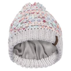 Trespass Irmina - Damska czapka typu beanie w kolorze jasnoszarym. Czerwone czapki damskie Trespass, bez wzorów, z dzianiny. Za 211.99 zł.