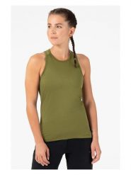 Super.natural Top sportowy "Grava" w kolorze khaki rozmiar: S. Brązowe koszulki sportowe damskie super.natural, s, bez wzorów, z materiału, bez ramiączek, outdoorowe. Za 152.99 zł.