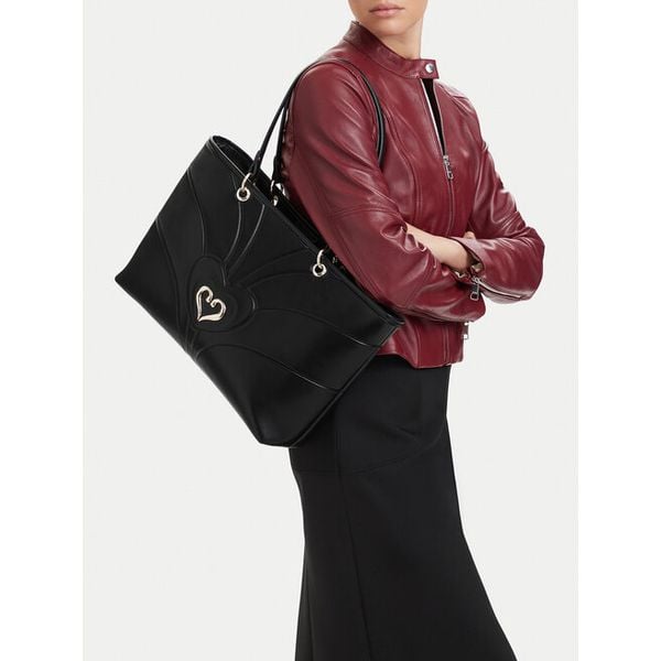 Torebka Eva Minge. Czarne shopper bag Eva Minge, bez dodatków. Za 299.99 zł.