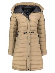 ANAPURNA Płaszcz pikowany "Batigana" w kolorze beżowym rozmiar: S. Brązowe płaszcze damskie ANAPURNA, s, bez wzorów, bez kaptura. Za 260.99 zł.