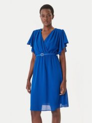 Artigli Sukienka koktajlowa ACAB004967 Niebieski Regular Fit. Niebieskie sukienki damskie Artigli, bez wzorów, z syntetyku, wizytowe, bez ramiączek. Za 419.99 zł.