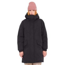 Parka dla kobiet Volcom Sleepi Puff Up. Czarne parki damskie Volcom, s, z nylonu. Za 608.00 zł.