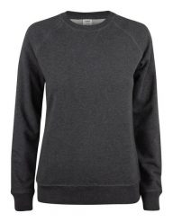 Clique Premium OC Roundneck Women – Bluza damska z bawełny organicznej. Szare bluzy damskie CLIQUE, s, bez wzorów, z bawełny, bez kaptura. Za 235.83 zł.