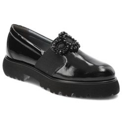 Czarne Mokasyny Armodo Eleganckie Buty Damskie. Czarne mokasyny damskie Armodo, na wiosnę, z lakierowanej skóry, bez obcasa. Za 499.00 zł.