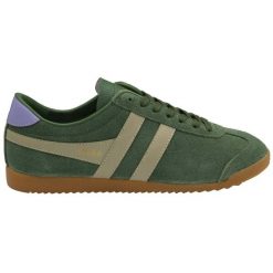 Sneakersy damskie Gola Bullet Suede. Zielone obuwie sportowe damskie Gola, bez zapięcia. Za 381.00 zł.