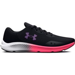 Buty do Biegania Damskie Under Armour Charged Pursuit 3. Czarne obuwie sportowe damskie Under Armour, bez zapięcia, do biegania. Za 248.60 zł.